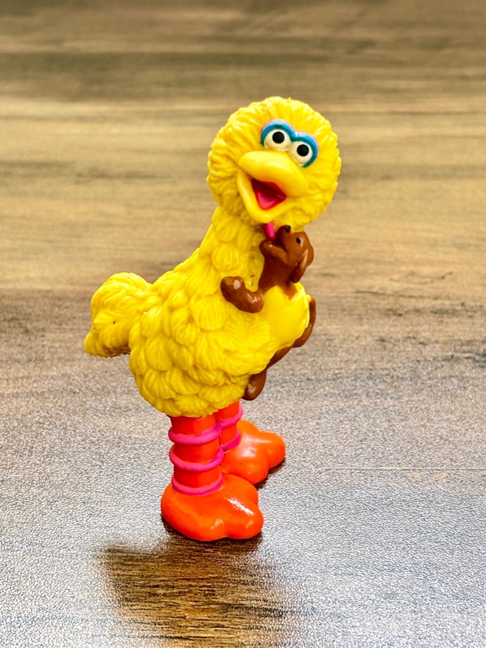 VINTAGE Applause Sesame Street Big Bird Holding Puppy Dog Toy Figure Cake Topper